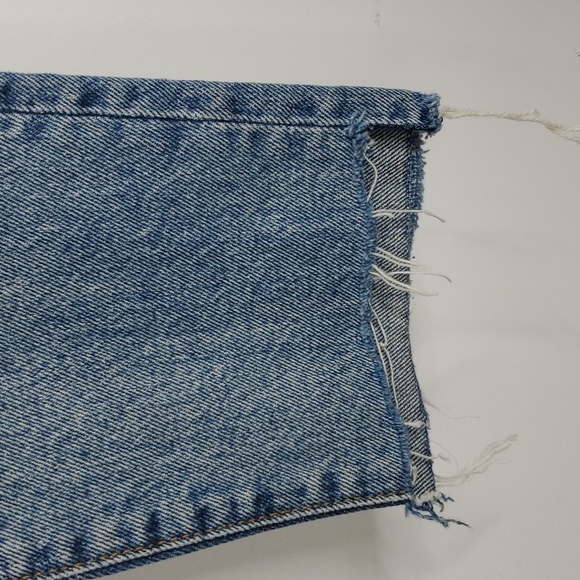 We The Free Skinny Jeans Ripped Knee Raw Hem High Rise Ankle Button Fly Women 26 - Picture 5 of 11